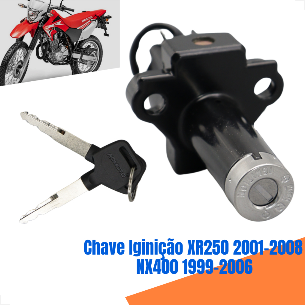 Chave Ignição Honda XR 250 NX 400 1999 2000 2001 2002 2003 2004 2005 2006 2007 2008 Original em Oferta na Shopee