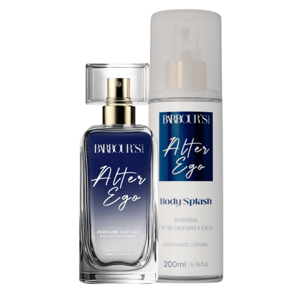 Kit Perfume Capilar 50ml e Body Splash Alter Ego 200ml Barbour's Beauty em Oferta na Shopee