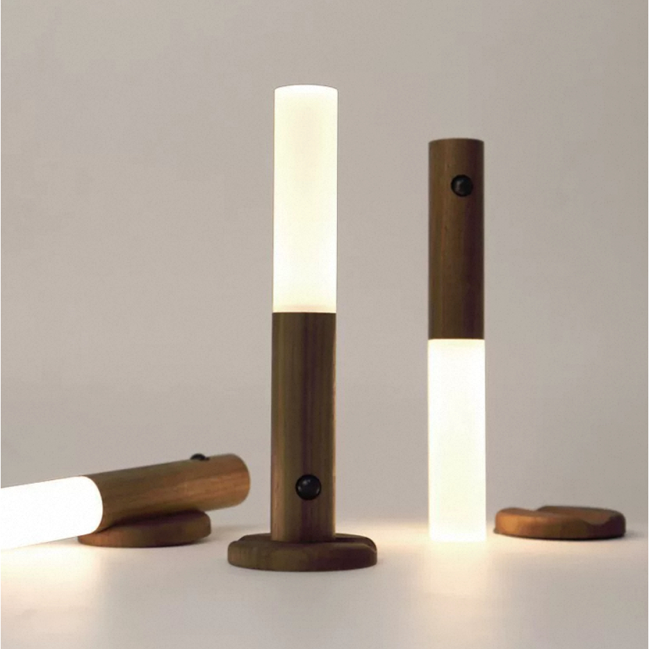 Luminária LED Recarregável Sensor De Movimento Luminária de Parede e Mesa