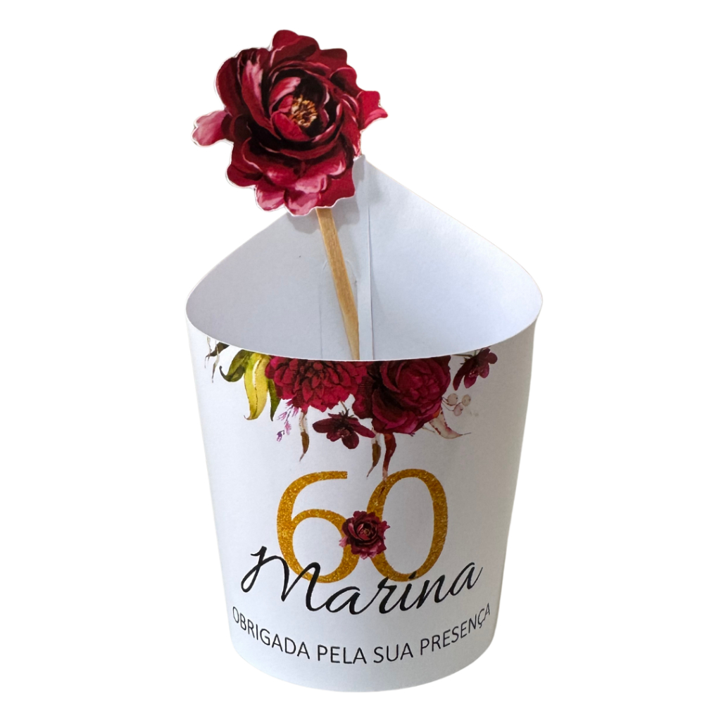 Rótulos para Mini Suculentas Aniversário Adulto 50 Anos Lembrancinha Personalizada