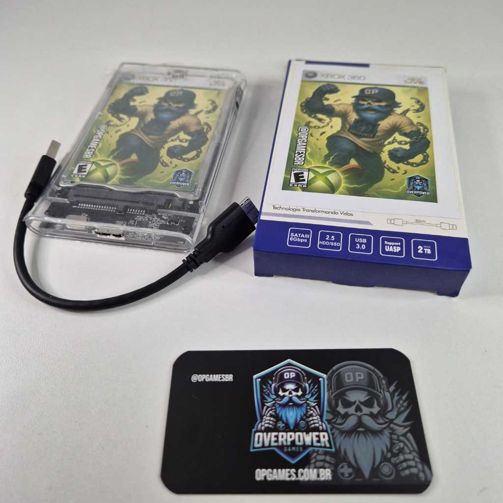 HD Externo Xbox 360 C/MELHORES JOGOS - FUNCIONA EM TODOS