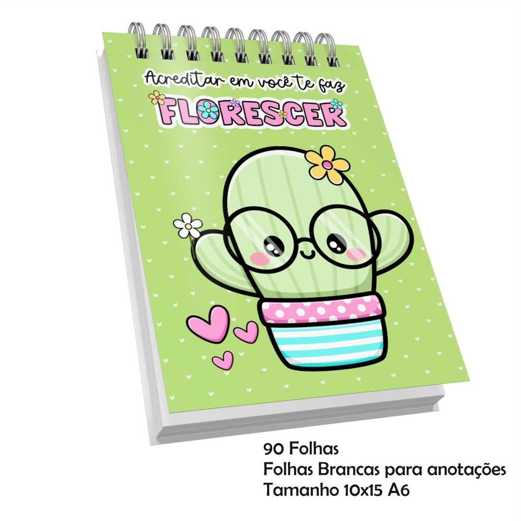 Bloquinho 10x15 c/90 Folhas Brancas  - Jaleco - Capa Dura Anotações  Lembrancinhas Tamanho A6 Verde
