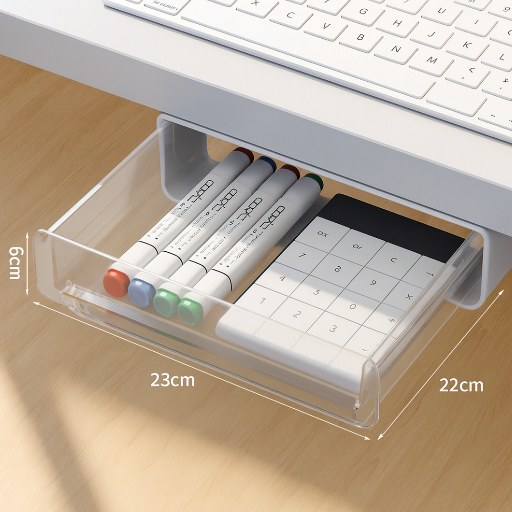 Mini gaveta adesiva multifuncional organizador de objetos porta treco