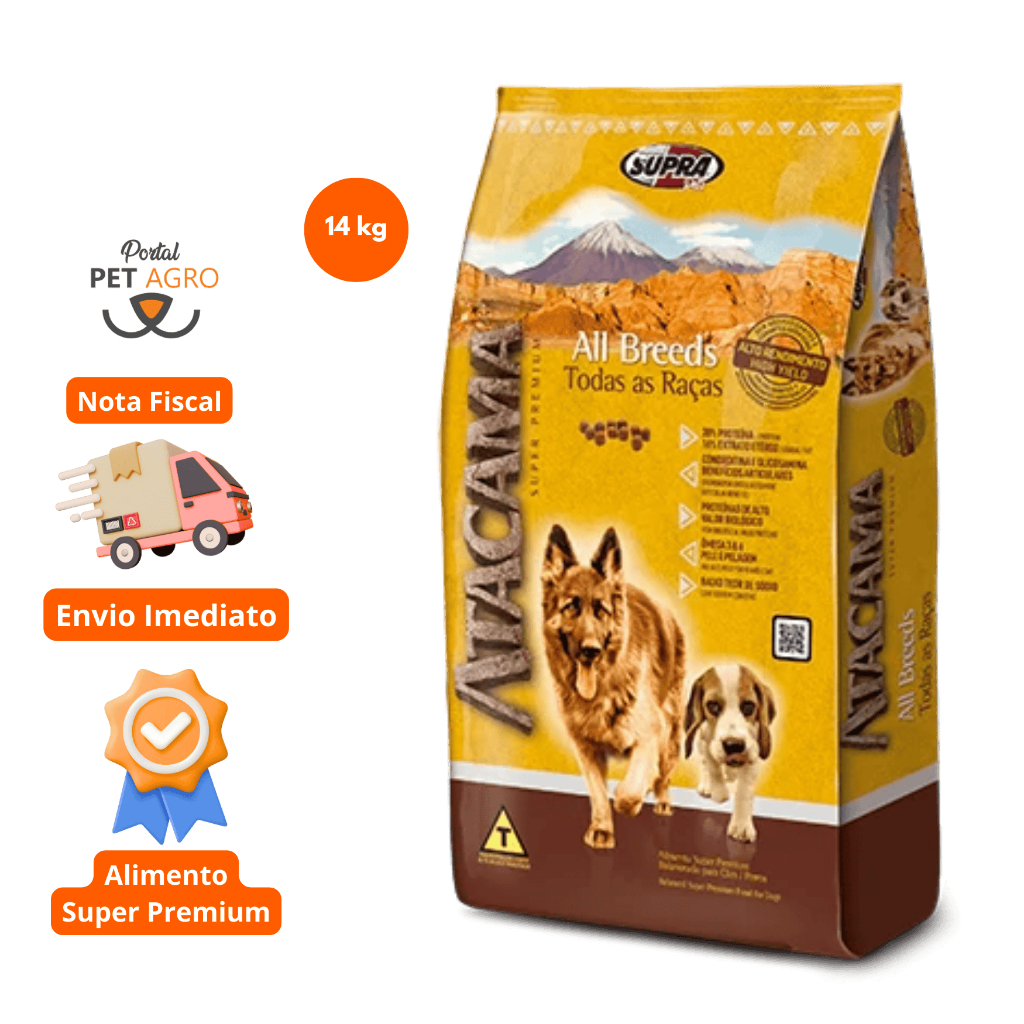 Ração Atacama Todas as Raças Super Premium 14 kg