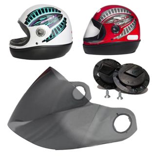 Viseira Fumê P/ Capacete Formula 1 / Femme + Botões Laterais em Oferta na Shopee