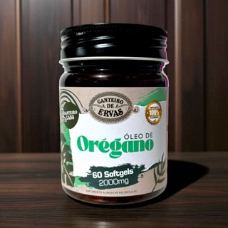 Óleo de Orégano 2000mg 60 Softgels | Suplemento Natural Canteiro de Ervas em Oferta na Shopee
