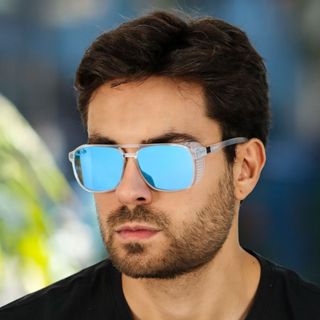 Óculos De Sol Masculino Estilo Versátil Ideal Para Praia Rua E Lazer Ao Ar Livre em Oferta na Shopee