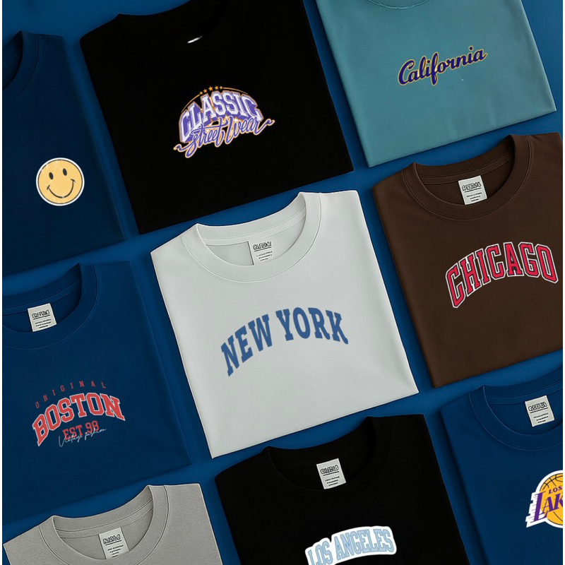 kit 5 Camisetas Juvenil Menino - Peças alta qualidade de Roupas - Promoção- Cores e estampas variadas sortidas