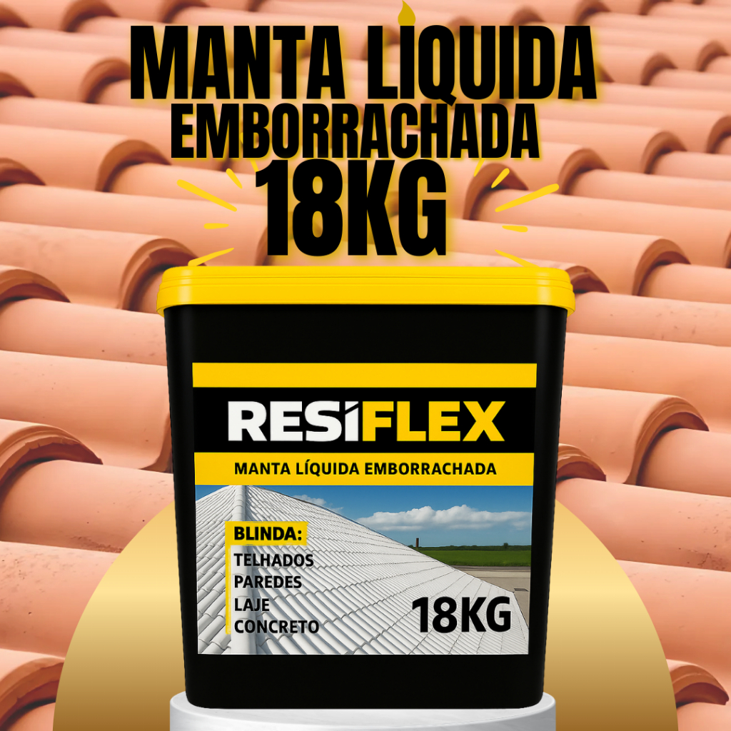 MANTA LÍQUIDA 18KG IMPERMEABILIZA TELHADOS LAJES COBERTURA CONTRA INFILTRAÇÃO UMIDADE GOTEIRA CHUVA em Oferta na Shopee
