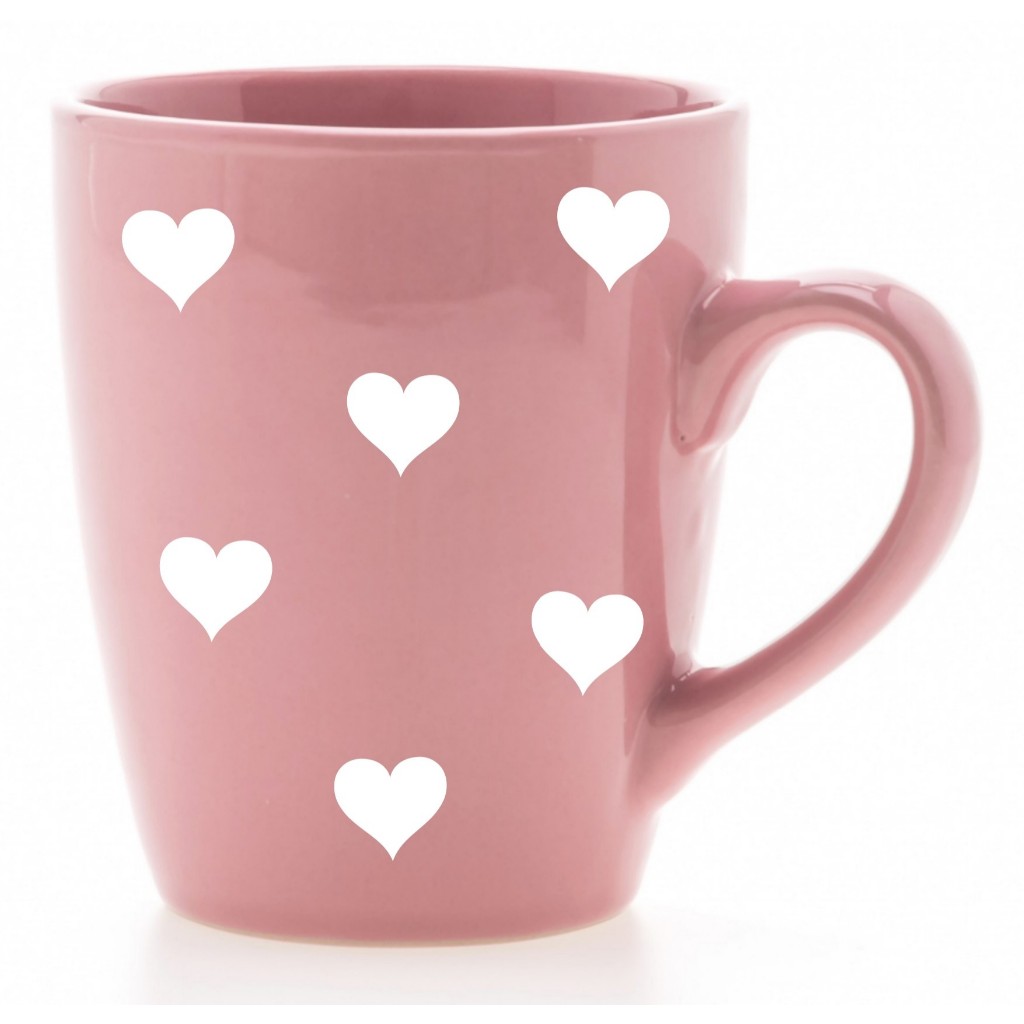 Cartela com 60 adesivos em vinil impermeáveis de coração 1,5x1,5cm em Oferta na Shopee