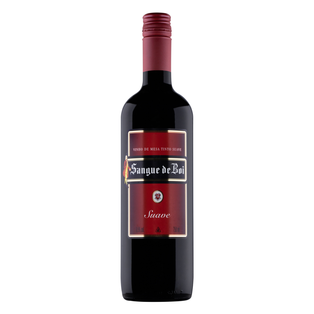 VINHO TINTO SUAVE SANGUE DE BOI 750ML em Oferta na Shopee