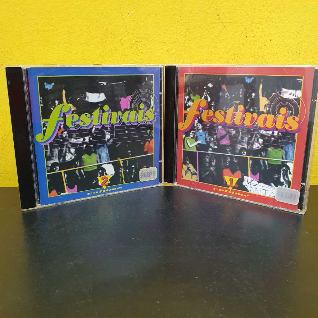 Kit 2 CDs Festivais 1 e 2 - Elis Regina Raul Seixas Caetano Gal Costa Alceu Valença - Som Livre