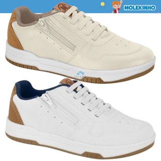 Sapatênis Infantil Molekinho Casual Zíper Conforto Estilo em Oferta na Shopee