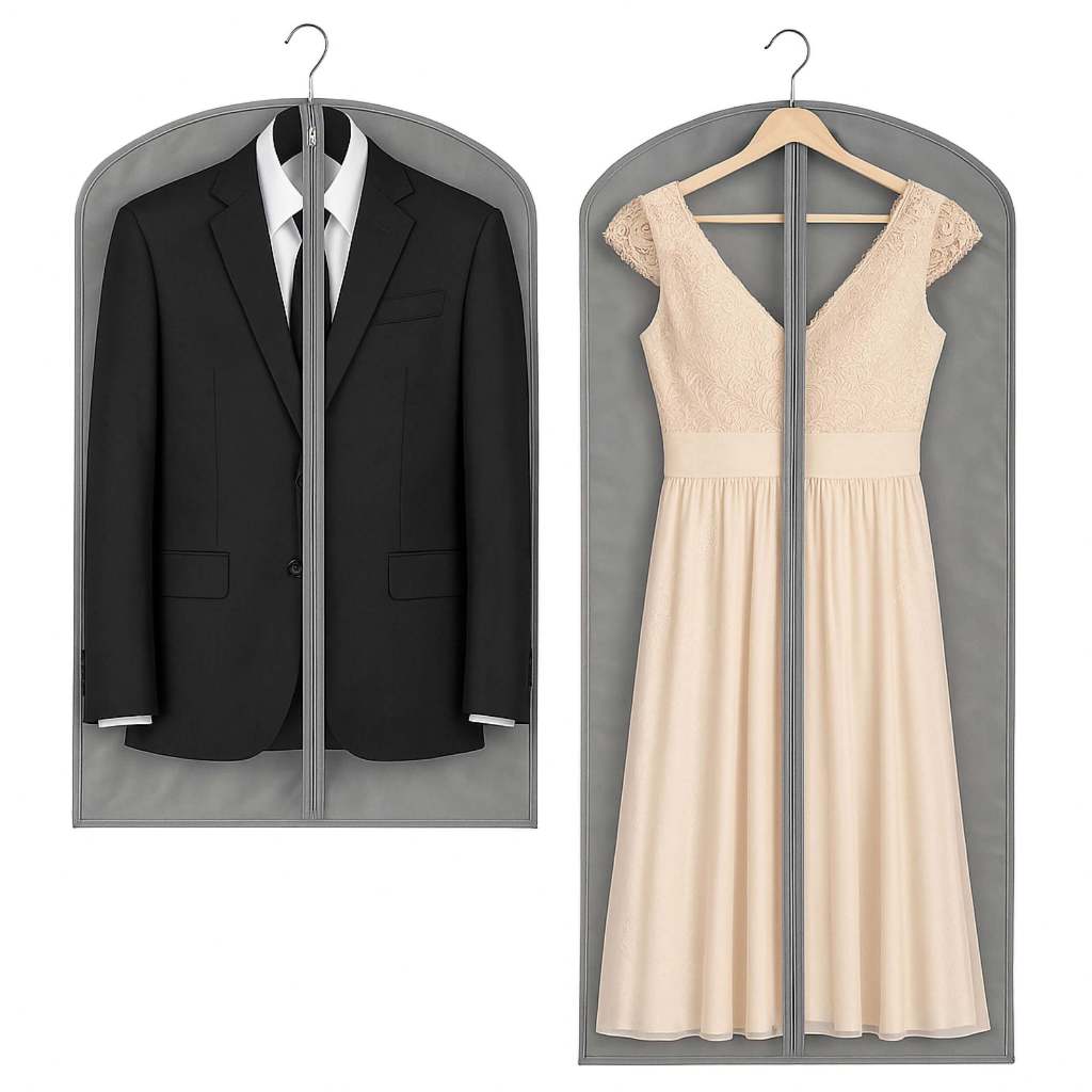 Capa Protetora Para Roupa, Terno e Vestido Proteção Frente em Cristal Transparente ou Visor Cristal em Oferta na Shopee