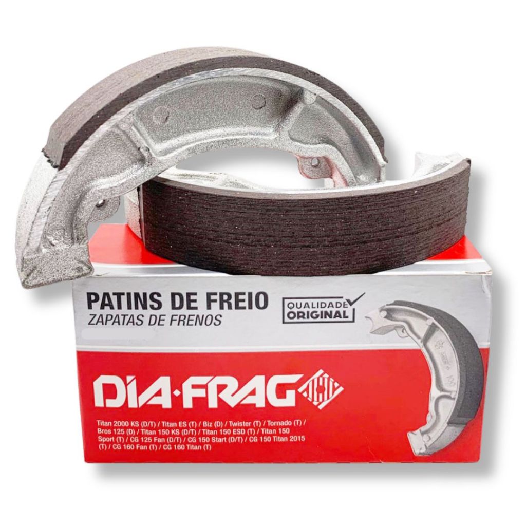 Lona de Freio Cg 150 Titan / Nxr 150 Bros / Cg 160 Start / Cbx 250 Twister Diafrag em Oferta na Shopee