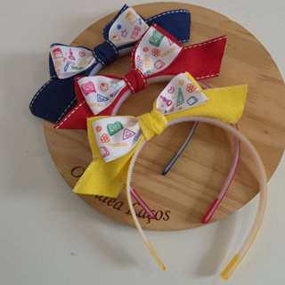 Tiara infantil escolar colorida infantil ,laço de menina. em Oferta na Shopee