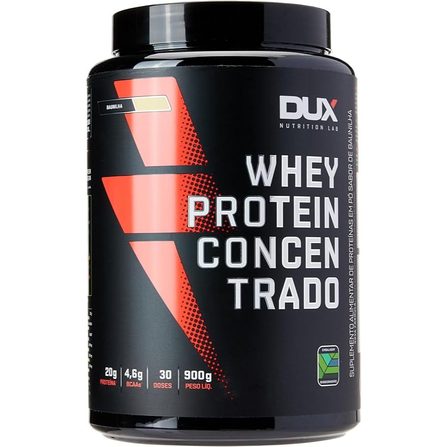 Whey Protein Concentrado 900G Baunilha - Dux Human Health em Oferta na Shopee