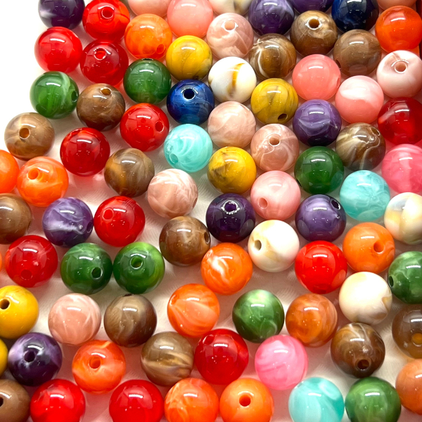 Bola Resina 10mm 500g Para Artesanato bijuterias em Geral em Oferta na Shopee