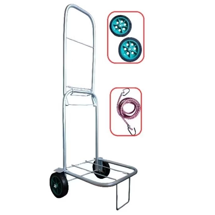 OFERTA!!!!Carrinho Maleiro Reforçado Dobrável Com Rodas De Borracha Maciça/ Acompanha 1 Corda Elástica.