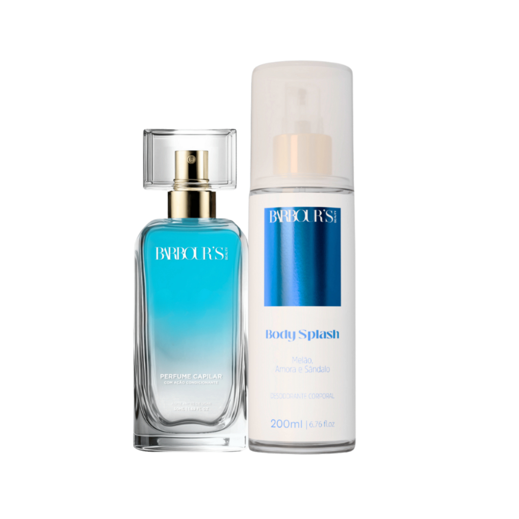Kit Perfume Capilar 50ml e Body Splash Celestial Glow 200ml Barbour's Beauty em Oferta na Shopee