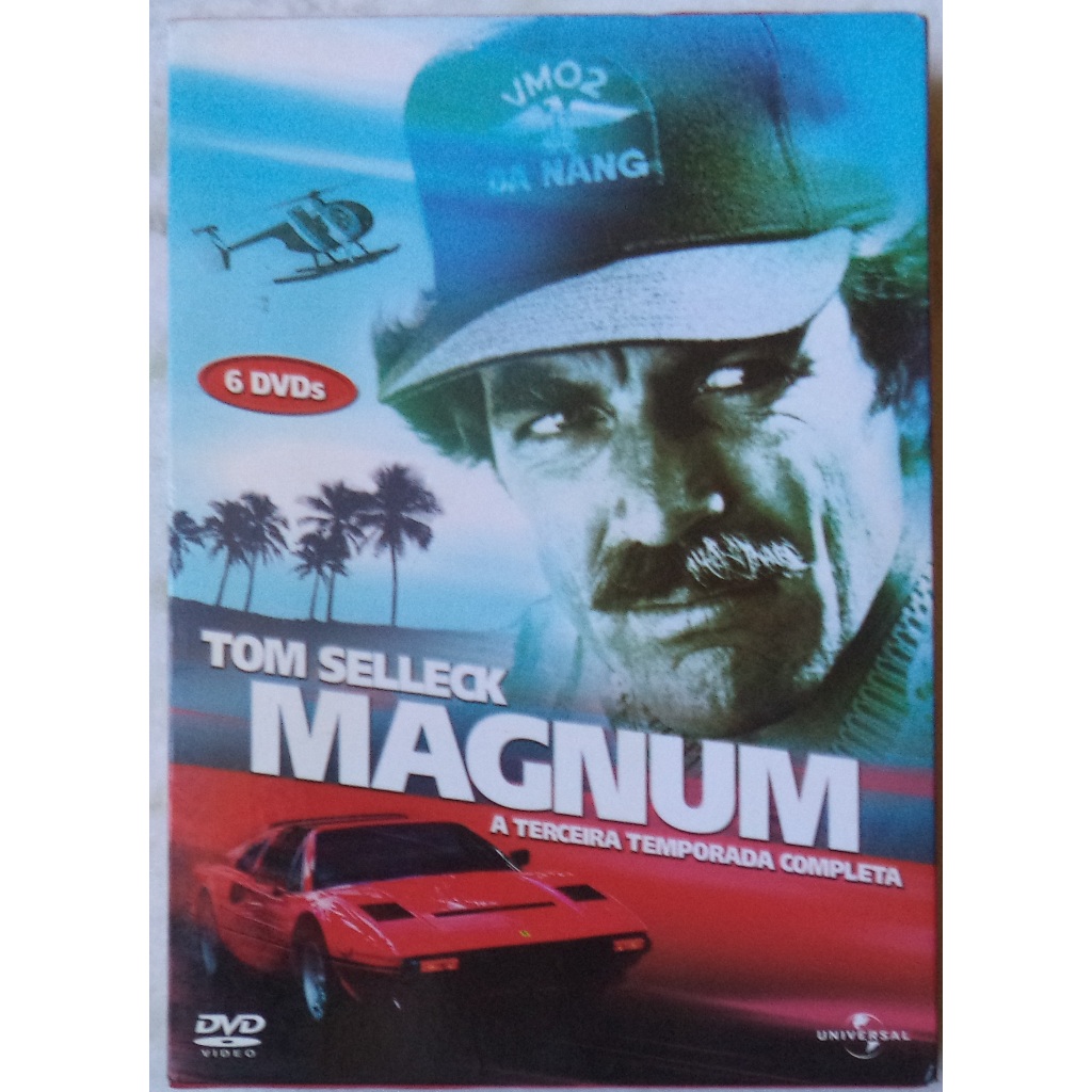 Box Magnum Tom Selleck Terceira temporada Completa Original 6 Dvds