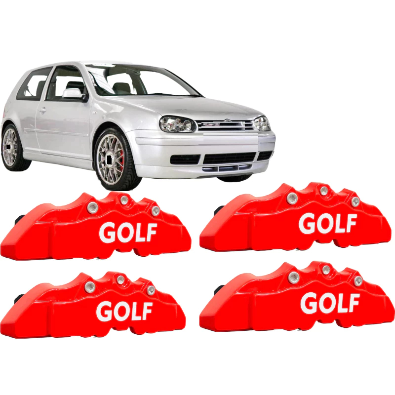 Kit 4 Capas de Pinça de Freio Golf + Cola Inclusa – Compatível Aro 15 até 28