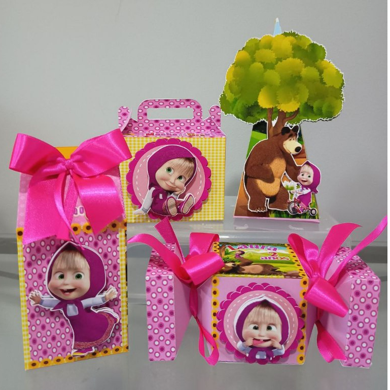 kit festa personalizados boneca eo urso lembrançinhas festa infantil   O URSO ANIVERSARIO NO TEMA MASHA E O URSO