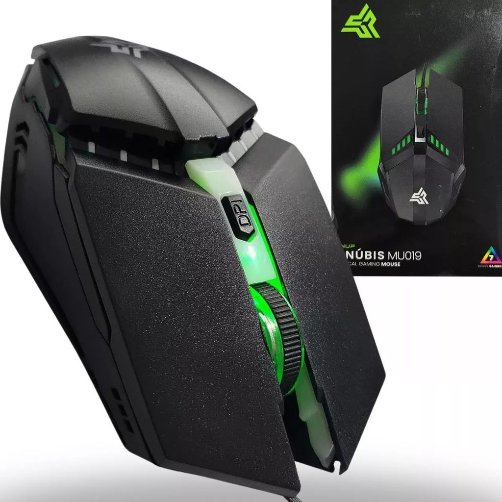 Mouse Gamer Knup Anúbis Mu‑019 USB 1200 Dpi Fio Ultra Leve Gamer Pc Notebook — R$ 74,99 em Shopee