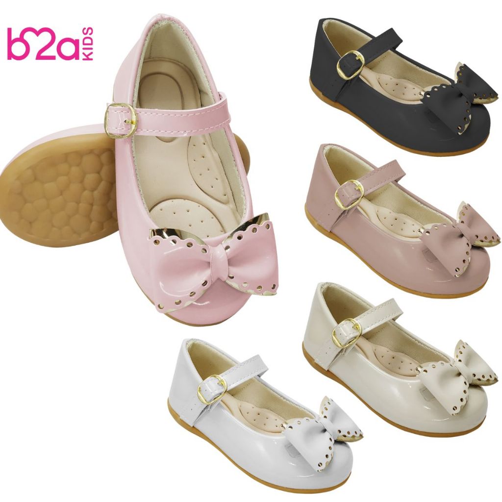 Sapatilha Infantil Menina Delicada Laço Verniz Básica Casual Festa Fivela 1006 Confortável Moda