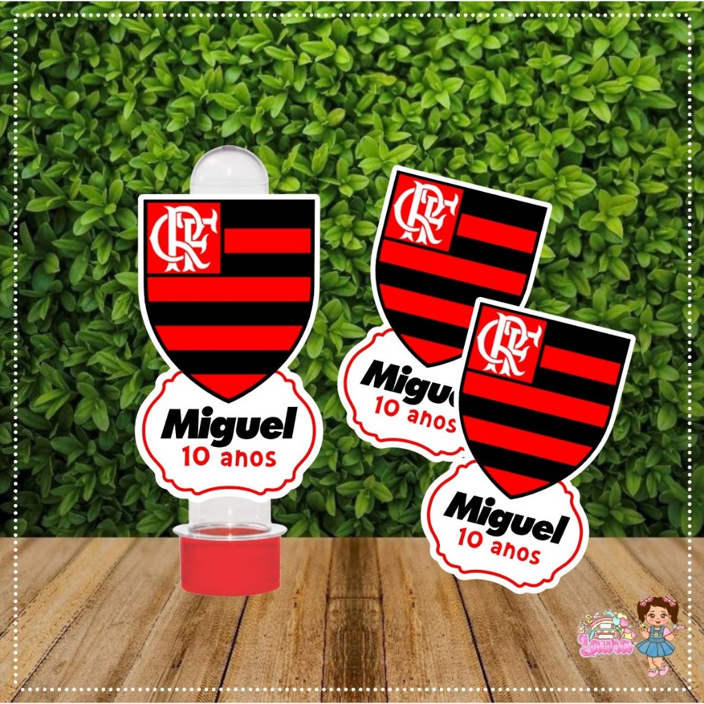 Apliques Pra Tubetes FLAMENG0 - Festa infantil - lembrancinhas personalizadas - aniversário - kit festa