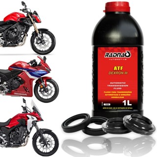 Retentor Bengala + Guarda Pó + Óleo Atf Honda Cb500f Cbr500r Cb500x em Oferta na Shopee