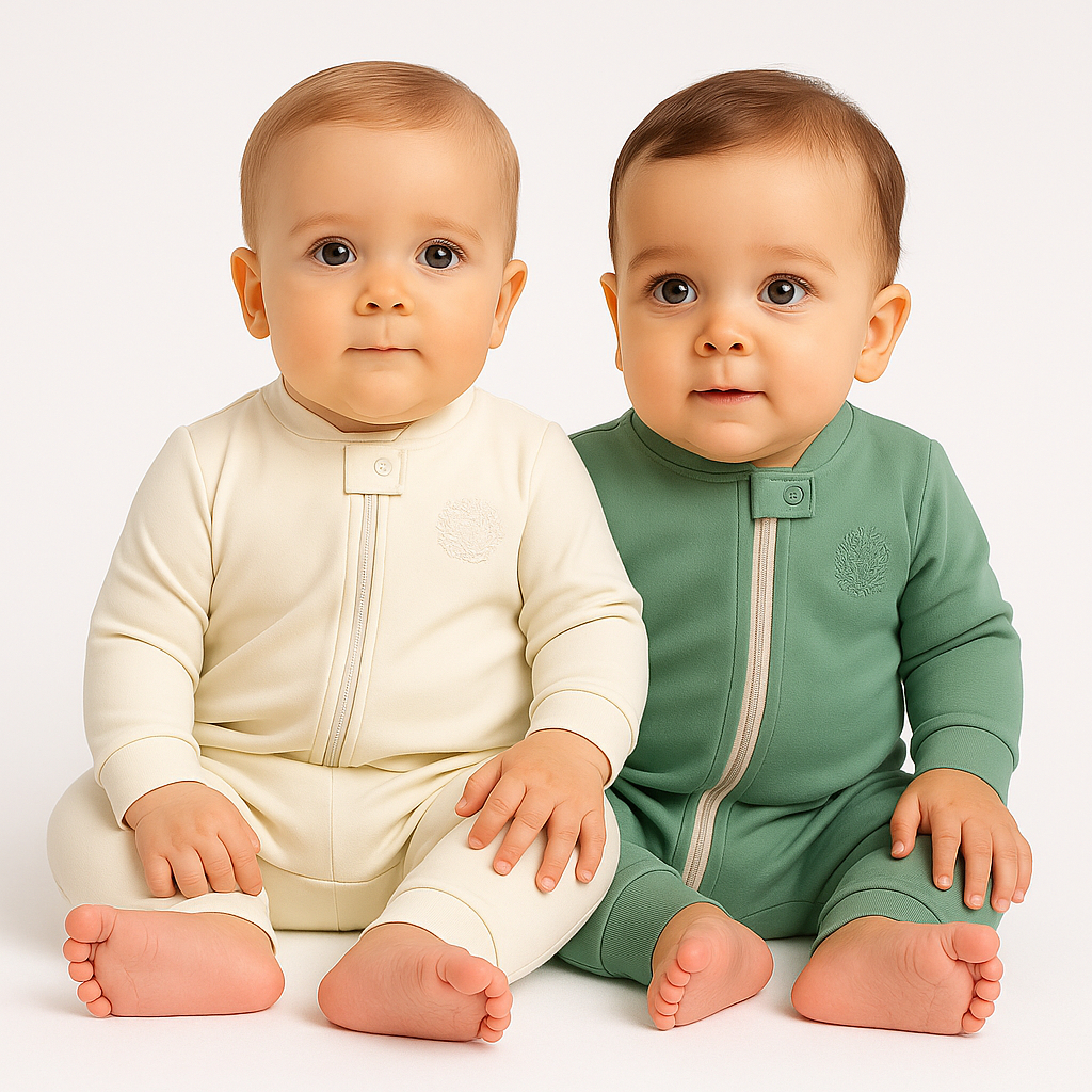 Kit 2 Macacão Infantil Bebê Menino Com Fechamento Em Zíper Super Macio em Oferta na Shopee