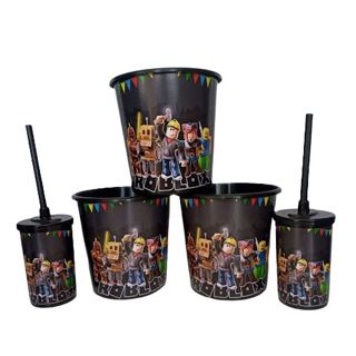 10 kit cinema Roblox/balde 1lt/copo 200ml em Oferta na Shopee