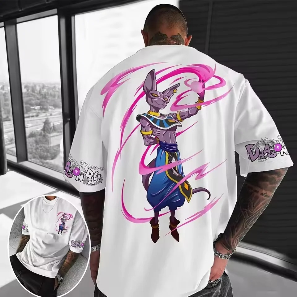 Camiseta Bills Deus da Destruição Dragon Ball Oversized Unissex Anime