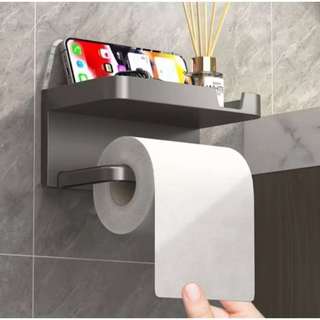 Suporte Porta Papel Higiênico Parede Adesivo Prateleira Celular Lenço Umedecido Banheiro …