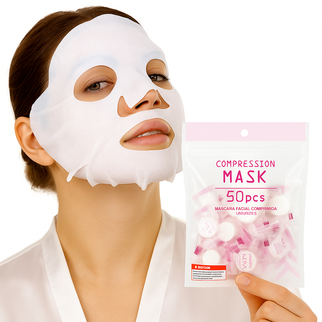 10/50un Máscaras Desidratadas Descartável para Limpeza Facial e Skincare Profissional em Oferta na Shopee