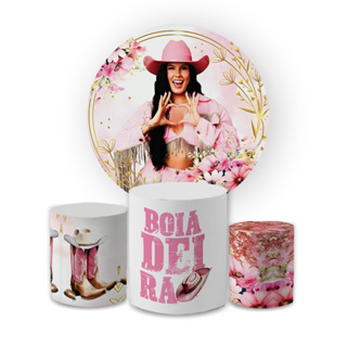 Kit Decorativo Painel Redondo C/ Elástico + Trio Capa Cilindro Ana Castela Musica Decoração Infantil em Oferta na Shopee