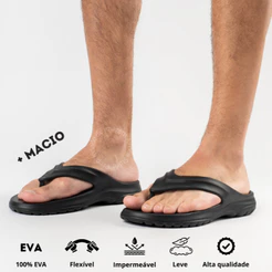 Chinelo Nuvem Dedo EVA Masculino Leve Confortável Macio