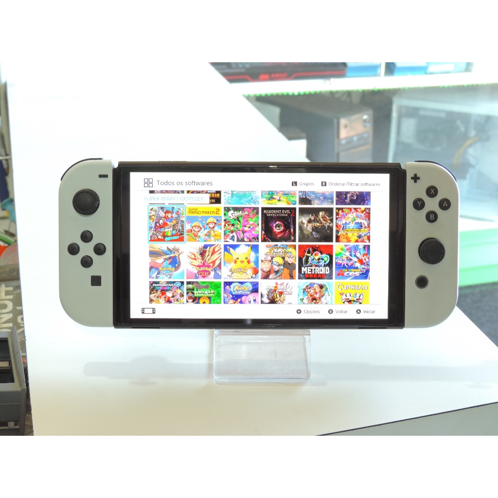 Nintendo Switch Oled 64gb Desbloqueado mais Cartão De 256gb varias cores