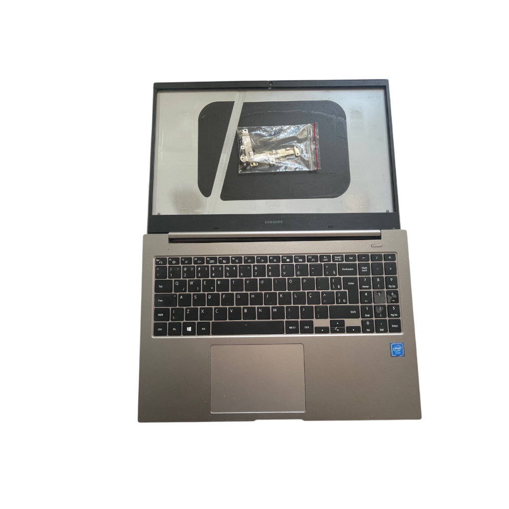 Carcaça Completa + Teclado Notebook Samsung Np550xcj K01br