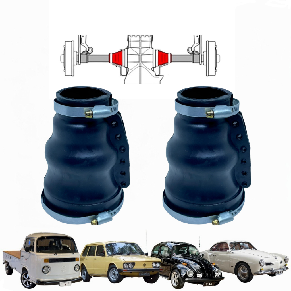 Par Kit Coifa Semi Eixo Cambio Fusca Brasilia Variante Kombi em Oferta na Shopee