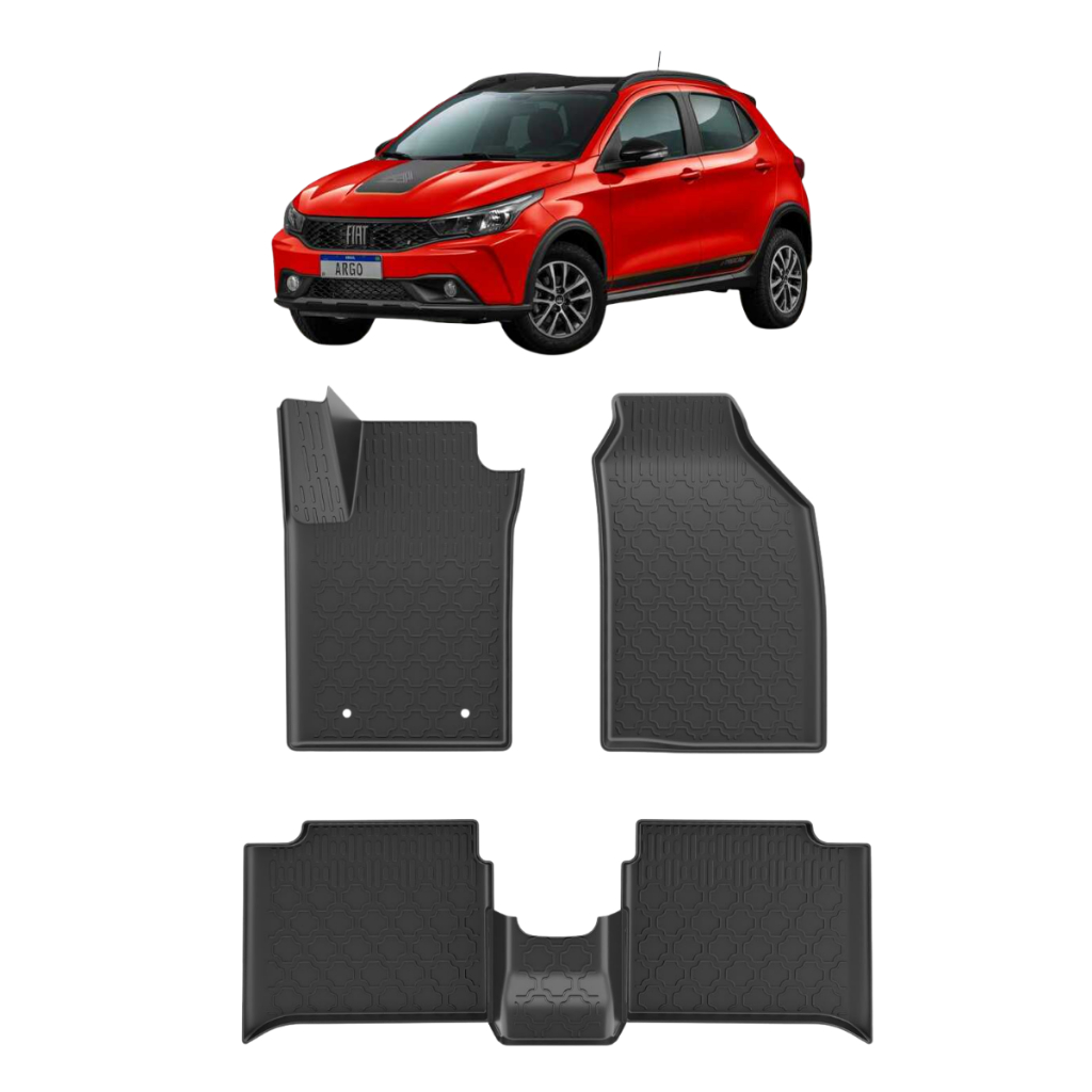 Tapete Bandeja Argo 5 Peças Tpe Flexível 2017/2026 em Oferta na Shopee