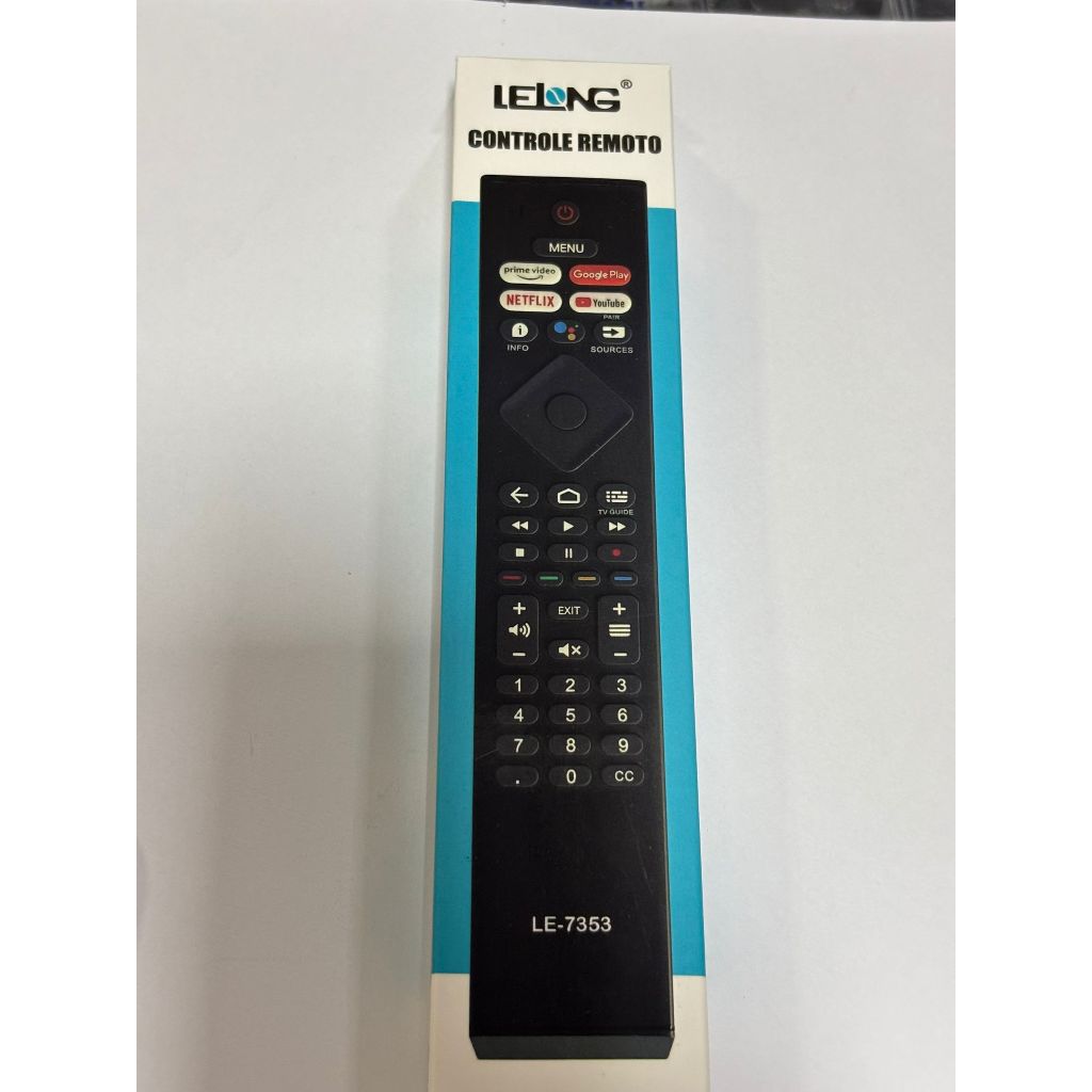 Controle Remoto Para TV Philips SMART UHD 4K Led LE-7353 (acompanha pilha)