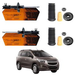 PAR AMORTECEDOR DIANTEIRO SPIN 2012 A 2024 COFAP + KIT
