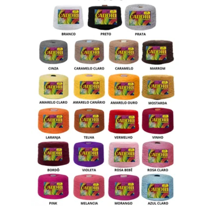 Fio 6 Cadori 1,8kg Big Cone para Decoração Casa E Bordado em Oferta na Shopee