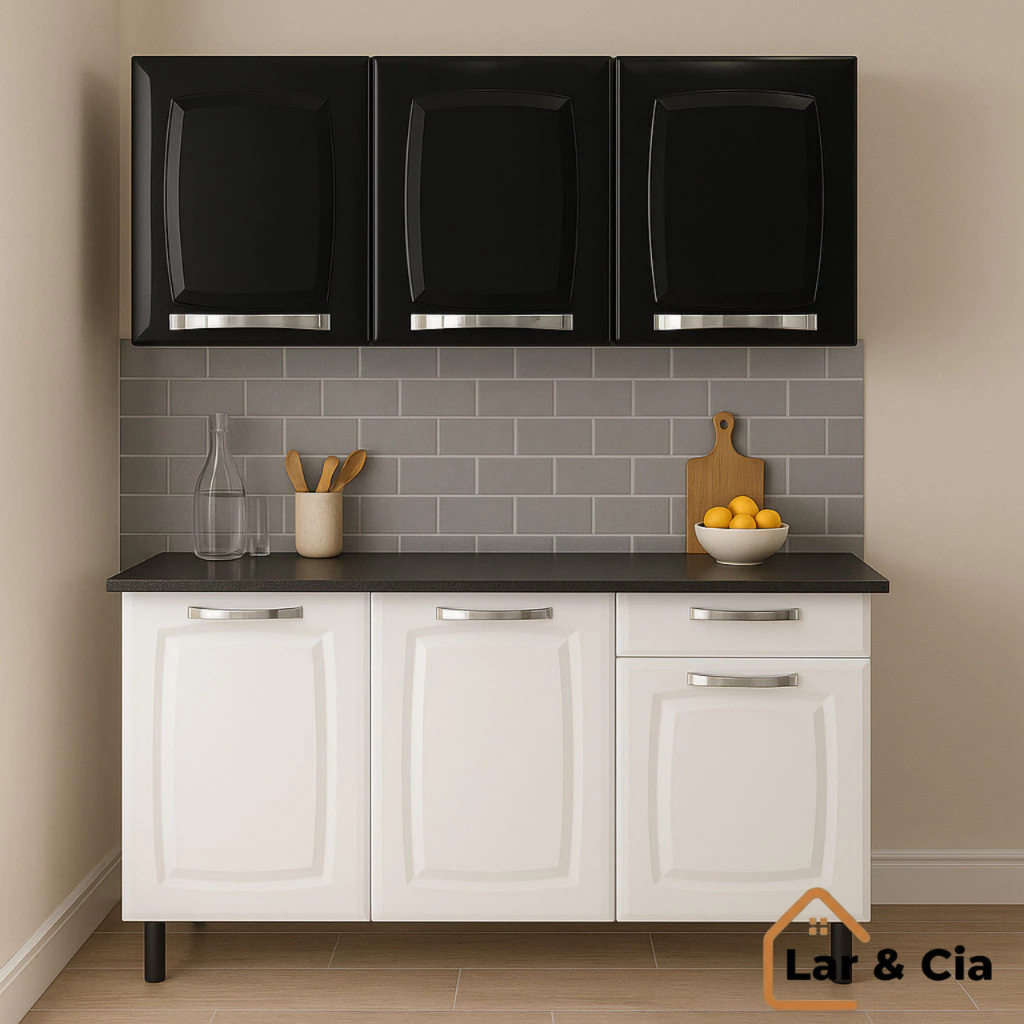 Armário de Cozinha Itatiaia Branco Rosé – Kit Multiuso em Aço com Estilo