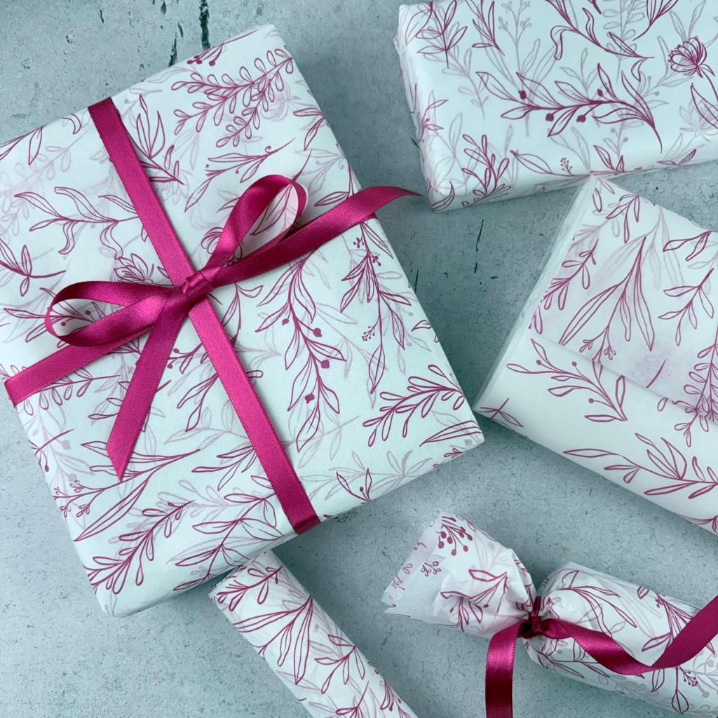 Papel Seda Estampado Ternura Pink 50 Unidades