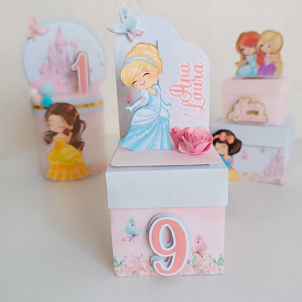 Kit Personalizado Luxo Princesas cute | Lembrancinhas Princesas baby | Lembrancinhas para festas e aniversários
