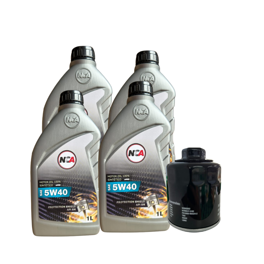 KIT TROCA DE ÓLEO 5W40 (G4,G5,G6) + FILTRO VW