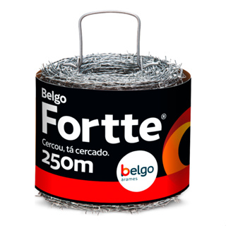 Arame Farpado Belgo Arames Fortte 500 metros em Oferta na Shopee